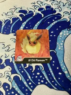 Pokemon 1999 Artbox Lenticular #70 Eevee Flareon Vintage Card NM - Mint - Image 1