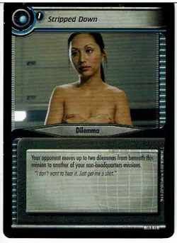 STAR TREK CCG 2E WHAT YOU LEAVE BEHIND RARE CARD STRIPPED DOWN 14R15 ex - Image 1