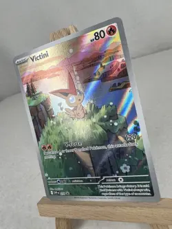 Victini 208 SVP: Scarlet & Violet Promo Card Illustration Rare Holo NM - Image 3