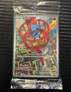 Riolu Mega Evolution ETB Pokemon Card Promo 010 Sealed - Image 1