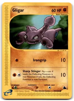 Gligar 2003 Pokemon e-Card Series Skyridge Common #59/144 - LP - Image 1