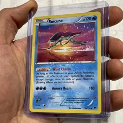 Suicune XY Breakpoint 30/122 Exclusive Cosmos Holo Rare Promo Pokemon Card LP - Image 2