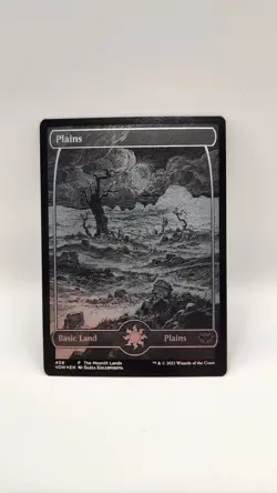 Crimson Vow Moonlit Lands (Etched) Promos 5 Card Set Foil - Image 2