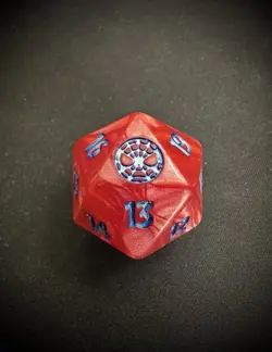 MTG - Marvel Spider-man - Oversized D20 Spindown Life Counter Dice Die Spiderman - Image 1