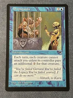 MTG NM Propaganda Tempest excellent near mint uncommon - Image 1