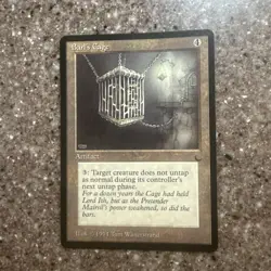 Magic The Gathering✨BARL’S CAGE ✨The Dark MINT 1994 RARE Unplayed MTG Artwork - Image 1
