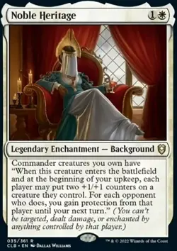 MTG Noble Heritage (35/1023) Commander Legends Battle for Baldur's Gate LP - Image 1