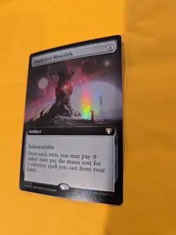 FOIL Darksteel Monolith EXTENDED ART MTG Magic CMM Commander Masters - Image 3