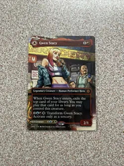 Magic the Gathering - Gwen Stacy (0202) (Borderless) (SPM) #202 - Image 1