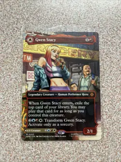 Magic the Gathering - Gwen Stacy (0202) (Borderless) (SPM) #202 - Image 2