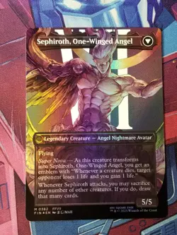 Sephiroth, Fabled SOLDIER (Final Fantasy) NM foil *Borderless MTG #382 angel - Image 2