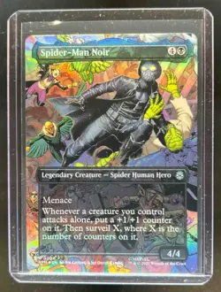 2025 MTG Magic the Gathering Marvel Spider-Man Noir Legendary Foil Rare #U0204 - Image 1