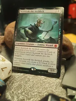 MTG Acererak the Archlich - Foil art - AFR #087/281 - Image 2