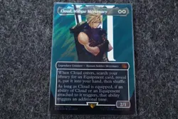Cloud, Midgar Mercenary (Borderless) (Surge Foil) Final Fantasy Foil - Image 1