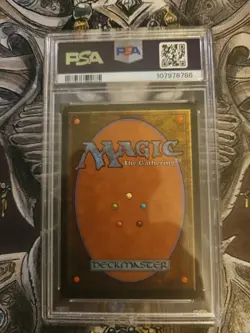 1997 Magic The Gathering Jet Medallion Tempest PSA 6 - Image 2