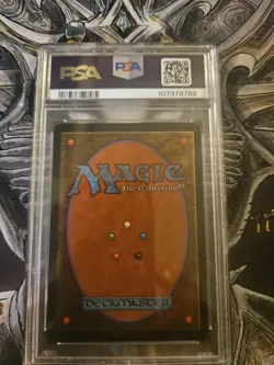 1997 Magic The Gathering Emerald Medallion Tempest PSA 6 - Image 2