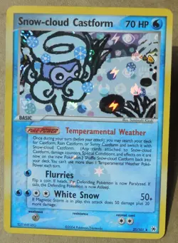 Snow-cloud Castform 25/101 Rare Reverse-Holo Hidden Legends Set Pokemon LP - Image 1