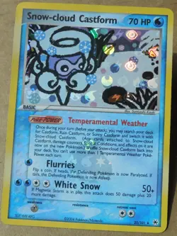 Snow-cloud Castform 25/101 Rare Reverse-Holo Hidden Legends Set Pokemon LP - Image 2