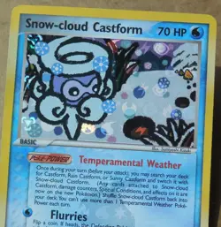 Snow-cloud Castform 25/101 Rare Reverse-Holo Hidden Legends Set Pokemon LP - Image 3
