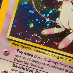 1999-03 Pokemon WOTC Black Star Promos #9 Mew HOLO w/ Swirl (Pokemon League) LP - Image 5