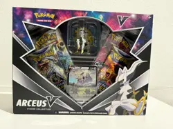 Pokemon TCG Arceus V Figure Collection Box - 4 Booster Packs Included 820650850165 - Image 1