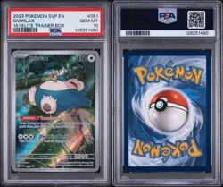 2023 POKEMON SVP EN-SV BLACK STAR PROMO 151 ELITE TRAINER BOX SNORLAX PSA 10 - Image 3
