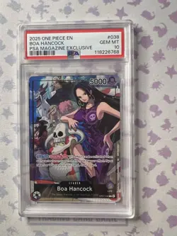 PSA 10 2025 ONE PIECE PROMOS 038 BOA HANCOCK PSA MAGAZINE EXCLUSIVE - Image 1