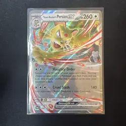 2025 Pokemon Destined Rivals Team Rocket's Persian Double Rare EX 150/182 NM - Image 1