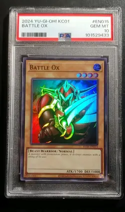 YU-GI-OH! Battle Ox KC01 PSA 10 - Image 1