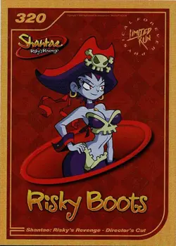Shantae Risky's Revenge Limited Run Gold Trading Card #320 No Creases New Mint - Image 1