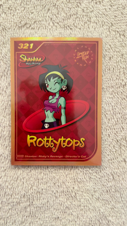 Shantae Risky's Revenge Limited Run Gold Trading Card #321 No Creases New Mint - Image 2