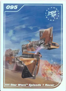 Star Wars Episode 1 Racer Limited Run Games Silver Trading Card #095 New Mint - Image 1