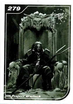 Project Warlock Limited Run Games Silver Trading Card #279 New NO Creases Mint - Image 1