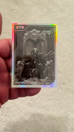 Project Warlock Limited Run Games Silver Trading Card #279 New NO Creases Mint - Image 2