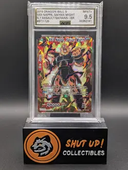 SS3 Nappa, Saiyan Might BT7-125 ISR Holo Dragon Ball Super Card Game AGS 9.5 - Image 1