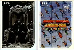Double Dragon & Project Warlock Limited Run Silver Trading Card #279 #388 Mint - Image 1