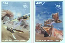 Star Wars Episode 1 Racer Limited Run Games Silver Trading Card #094 #095 New - Image 1