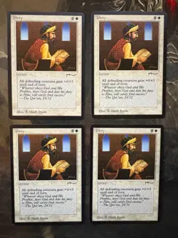 *** ARABIAN NIGHTS 4x Piety (Dark) *** NM Clean - DUTY PAID - Magic MtG - Image 1