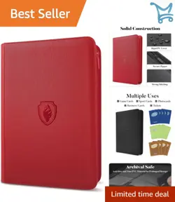 9 Pocket Zipper Card Holder Book for Sports MTG TCG Game Cards Collectors - Image 1