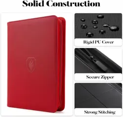 9 Pocket Zipper Card Holder Book for Sports MTG TCG Game Cards Collectors - Image 4