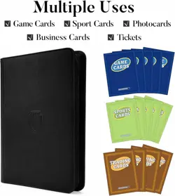 9 Pocket Zipper Card Holder Book for Sports MTG TCG Game Cards Collectors - Image 5