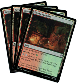 x4 Savage Mansion (Foil) 0183 - Marvel's Spider-Man MTG - NM/M - English - Image 1