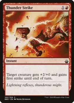 4x Thunder Strike MTG Battlebond NM Magic: the Gathering Playset - Image 1