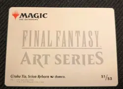 MTG G'raha Tia, Scion Reborn (51/53) Gold-Stamped Art Card FF NM/M Pack Fresh - Image 2