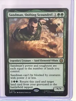 MTG Spider-Man R Sandman, Shifting Scoundrel #0112 - Image 1