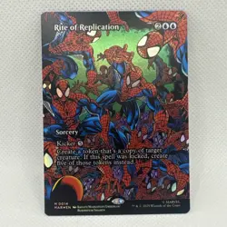 MTG - Foil - Rite of Replication (Borderless) Marvel Universe Eternal-Legal NM - Image 1
