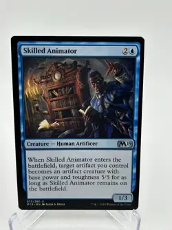 MTG Skilled Animator - Creature Human Artificer Core Set 2019 73 M19 Uncommon - Image 1