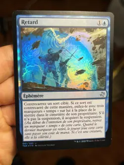 French Foil Delay Retard Time Spiral Remastered Mtg (1611) - Image 1