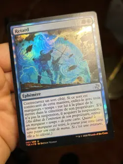French Foil Delay Retard Time Spiral Remastered Mtg (1611) - Image 4