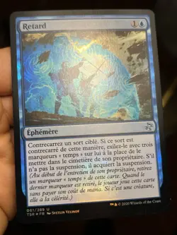 French Foil Delay Retard Time Spiral Remastered Mtg (1611) - Image 5